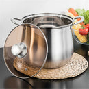 Axyaa Stainless Steel Large Capacity Soup Pot for Induction Gas Stove