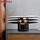 Axyaa Modern Black LED Desk Lamp for Home Bedroom Decor