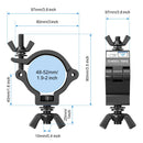 Axyaa Stage Lights Clamp Hanger Hooks Bracket | Heavy Duty Aluminum Alloy Hook