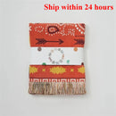 Axyaa Bohemian Fringed Outdoor Picnic Blanket