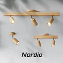 Axya Nordic Wooden LED Ceiling Spotlight for Home Decor
