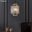 Axyaa Copper Glass Adjustable Chandelier Pendant Lamp