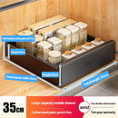 Axyaa Slide Out Cabinet Organizer Pantry Shelves Sliding Drawer Storage Rack