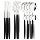 Axyaa 16-Piece Stainless Steel Cutlery Set Dinnerware Flatware Kitchen Tableware