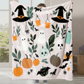 Axyaa Halloween Flannel Blanket | Autumn Winter Warm Gift Blanket