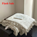 Axyaa French Floral Print Lace Summer Quilt - Knitted Cotton, Cool & Airy