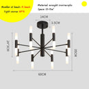 Axyaa Gold/Black Modern LED Art Pendant Lamp for Kitchen Living Room Loft Bedroom