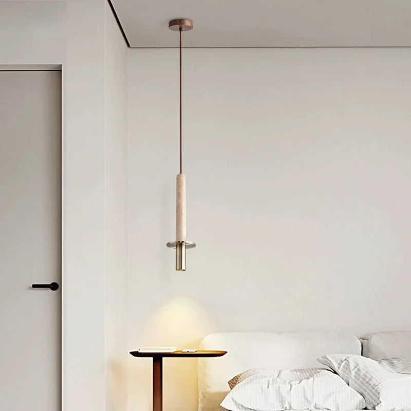 Axyaa Stone Pendant Lights: Elegant Bedroom to Restaurant Ceiling Chandeliers