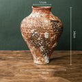 Axyaa Retro Chinese-style Porcelain Flower Vase Set - Earthenware & Kiln-transformed Accessories