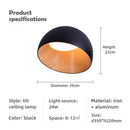Axyaa Wood Grain Personality LED Ceiling Light for Bedroom, Living Room, Study