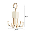 Axyaa Rotating Multi-Claw Belt Rack & Closet Organizer