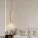 Axyaa Yellow Travertine LED Pendant Lamp for Dining Room & Kitchen Lighting at Home.