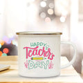 Axyaa Teacher's Day Enamel Handle Coffee Cup - Appreciation Gift for Educators