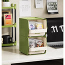 Axyaa Desktop Tea & Coffee Storage Organizer Bin with Clear Drawers
