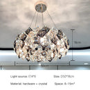 Axyaa Luxury Crystal Chandelier: Modern Gold Bedroom Living Room Lighting Fixtures
