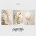White Peony Flower Wall Art Prints by Axyaa - Modern Home Decor