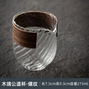 Axyaa Hammer Pattern Glass Fair Cup - Japanese Style Transparent Water Cup