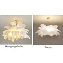 Axyaa Nordic Ostrich Feather LED Pendant Lamp for Living Room, Bedroom & Girl's Room