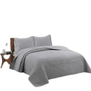 Axyaa Cotton Quilted Bed Cover Set, American Simple Washed Cotton Bedding, Three-Piece Home Textile