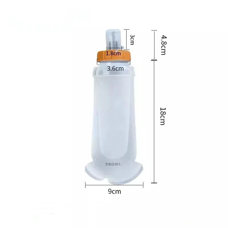 Axyaa TPU Sports Water Bottle: Foldable & Portable for Outdoor Activities