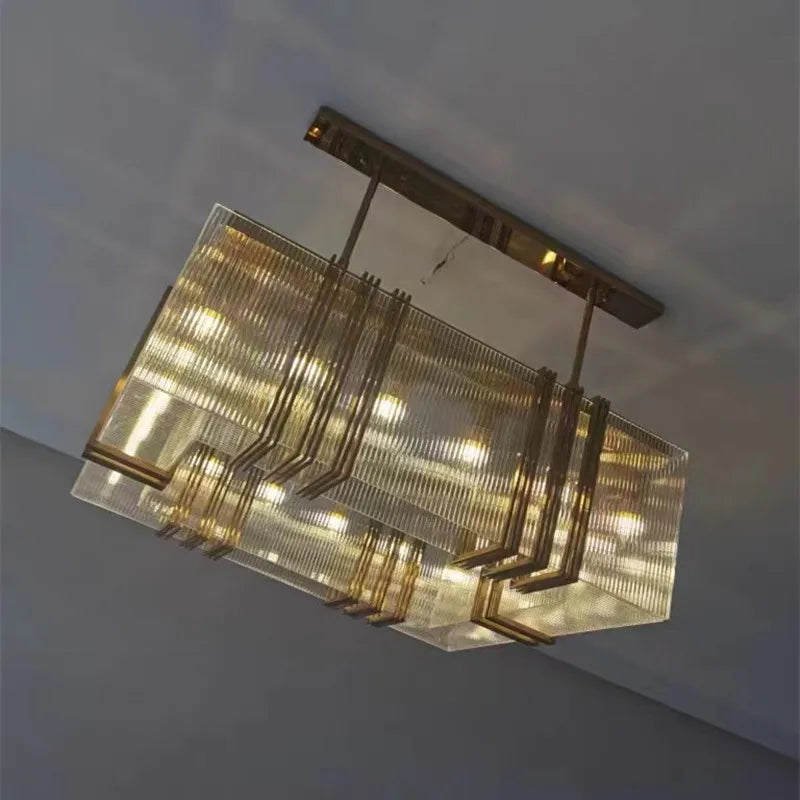 Axyaa Gold Lustre Steel Pendant Lighting for Dining Room