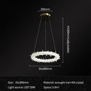 Axyaa Crystal Chandelier for Living Room - Modern Indoor Lighting Fixture