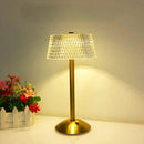 Axyaa Diamond Crystal LED Table Lamp for Bedroom, Hotel, Office, Retro Design