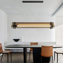 Axyaa Amber Glass LED Chandelier Dining Table Pendant Light