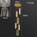 Axyaa LED Pendant Light Staircase Chandeliers Living Room Hanging Lamps
