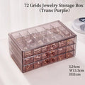 Axyaa Jewelry Box Organizer with Grids for Earring, Ring, Necklace, Bracelets