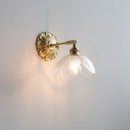 Axyaa Nordic Glass LED Wall Sconce, Modern Copper Wall Lamp for Home Indoor Lighting
