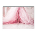Pink Flower Balcony Tower Paris Wall Art Print by Axyaa - Nordic Canvas Painting