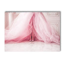 Pink Flower Balcony Tower Paris Wall Art Print by Axyaa - Nordic Canvas Painting