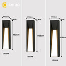 Axyaa Outdoor LED Wall Lamp Black Exterior Lighting AC110 220V for Patio Garden Entryway