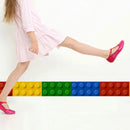 Axyaa 3D Blocks Kids Room School Decor PVC Wall Sticker DIY Vinyl