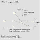 Axyaa Simple Black White Gold Ceiling Chandelier for Home and Restaurant