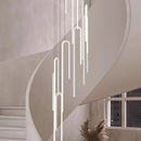 Axyaa LED Spiral Staircase Pendant Light for Modern Minimalist Villa Duplex