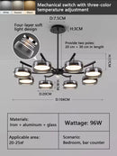 Axyaa Minimalist Glass Mini Pendant Light: Italian Modern Style for Dining and Living Room