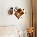 Axyaa Wooden LED Wall Sconce in French Punk Style