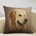 Axyaa Cute Dog Decorative Cushion Cover 45x45cm Linen Sofa Pillowcase Home Bedroom Decor