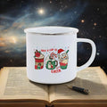 Axyaa Enamel Cup: Cute & Funny Original Anime Mug for Tea, Coffee, Beer & Travel