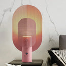 Axyaa Mesh Grid Table Lamp: Minimalist Nordic Design, LED Lighting for Bedroom Desk
