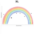 Rainbow Pastel Wall Stickers Mural by Axyaa for Nursery Kids Room, Playroom Decor, Baby Gift