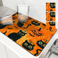 Axyaa Halloween Bat Head Dish Drying Mat