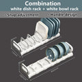 Axyaa Adjustable Dish Drying Rack for Cabinet Drawer & Over Sink
