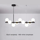 Axyaa Glass Ball Ceiling Chandelier Pendant for Dining Living Room Kitchen Island