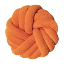 Axyaa Velvet Knot Pillow Large Round Decorative for Home Couch Office
