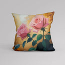 Axyaa Flower Pot Pattern Pillow Cover for Luxury Home Decor