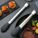 Axyaa Silicone Head Kitchen BBQ Tongs for Outdoor Picnic and Home Cooking