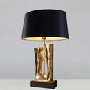 Axyaa Gold & Black Metal Table Lamp